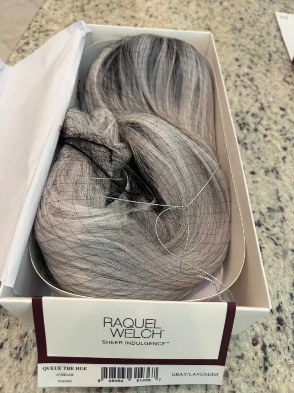 Queue The Hue Raquel Welch in Grey/Lavendar